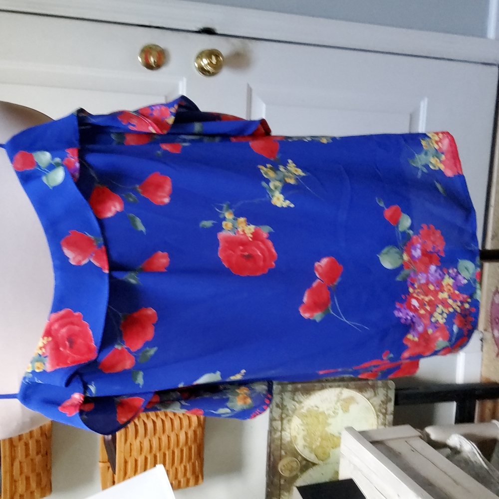 Skies are Blue Ruffled Summer blouse